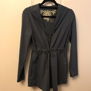 Lucy Zip Front Sweat Jacket